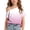 Z163 Pink, variant on Mifsaly Girls Cold Shoulder Gradient Tops Kids Flattering Short Sleeve T-Shirts Soft Comfortable Casual Summer Tee Blouse