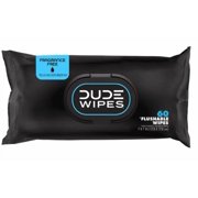 DUDE Wipes Fragrance-Free + Moisturizing XL Flushable Wipes, 480 Wipes