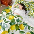 thumbnail image 3 of Erosebridal Yellow Lemon 7 Pieces Bedding Comforter Set,Tropical Fruit Full Bedding Set For Girls Teens,Reversible, 3 of 7