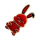 thumbnail image 2 of Sidaley Soporte universal para teléfono con anillo de dedos, soporte para teléfono móvil de conejo de escritorio, soporte para varilla Teléfono y Comunicación Rojo, 2 of 6