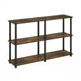 thumbnail image 2 of Furinno Turn-N-Tube 3-Tier Double Size Storage Display Rack, Amber Pine/Black, 2 of 6
