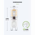 thumbnail image 2 of 2W G9 Blanc Chaud 3000K 230V 180lm Lot de 10, 2 of 5