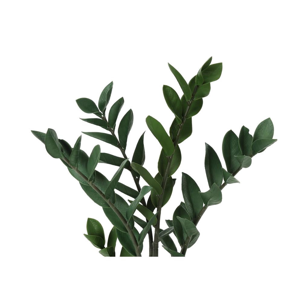 Artificial Plant, 29" Tall, Zz Tree, Indoor, Faux, Fake, Floor, Greenery, Potted, Real Touch, Decorative, Green Leaves, Black Pot