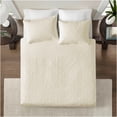 thumbnail image 4 of JERFIT Reversible Cotton Quilt Set with Sham Pillow Covers, All-Season Bedding, Anti-Microbial, Cream White, Full/Queen Size, 4 of 4