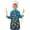 Colorful Dinosaur Pattern-2, variant on Colorful Dinosaur Pattern with Leaves Kids Aprons for Girls and Boys,Adjustable Neck Strap Toddler Aprons for Kids Cooking Baking