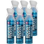 (6 pack) Boost Oxygen Portable Canned Oxygen, Peppermint, 10L