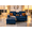 Blue, variant on Avery Reversible Modular 6-Piece Corner Sectional Couch with Ottoman - Charcoal Microfiber Upholstery with USB Charging Ports & Cup Holders, Modern L-Shaped Living Room Set