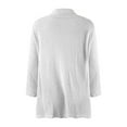 thumbnail image 6 of symoid Womens Coats- Casual Bat Sleeve Long Sleeve Cardigan Loose Fashion Coat White XXL, 6 of 6