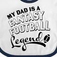 thumbnail image 4 of Inktastic My Dad is a Fantasy Football Legend Boys or Girls Baby Bib, 4 of 4