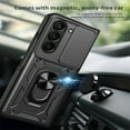 thumbnail image 6 of ELEHOLD for Samsung Galaxy Z Fold7 Case, Rugged Military Grade 360-degree Ring Stand Lens Cover Shockproof Heavy Duty Protective Case for Samsung Galaxy Z Fold7,Black, 6 of 7