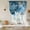 Blue, variant on Blue Gold Marble Balloon Curtains 63 Inch Length for Living Room/Bedroom, Modern Abstract Geometric Gradient Rod Pocket Privacy Door Curtains Decorative Tie Up Shade for Window 52"x63"