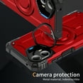 thumbnail image 5 of for Motorola Moto G Power 5G 2025 Case Magnetic with Camera Ring Kickstand, Slim Shockproof Military Protecive Wireless Charging Phone Cover Case Compatible with Moto G Power 5G 2025, Red, 5 of 7
