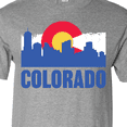 thumbnail image 4 of Inktastic Colorado Flag and Skyline T-Shirt, 4 of 5