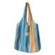 thumbnail image 1 of Bolso de mano lindo para mujer Choque de colores Lona Arco iris Bolso de playa Bolso de embrague abiertos, 1 of 9
