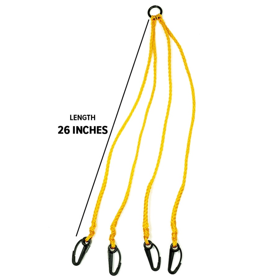 (2 pack) Promar 26" 4 Arm Poly Rope Trap and Pot Harness