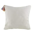 thumbnail image 2 of Fennco Styles Embroidered Multicolor Fringe Tassels Pillow - Square 18x18 Decorative Throw Pillow Case, 2 of 3
