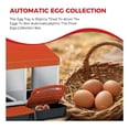 thumbnail image 5 of EastVita 3 Holes Galvanized Steel Chicken Nesting Box-Automatic Roll Out Egg Collection Removable Tray-Weatherproof Wall Mount Laying Box with Perch for Hens-Easy Clean Assemble for Coop-Orange, 5 of 7
