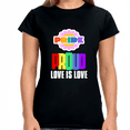 thumbnail image 2 of Proud LGBT TShirt Love is Love Tee Rainbow Gay Lesbian Pride Shirts for Women, 2 of 8