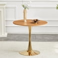 thumbnail image 3 of StnTalk 31.5" Round Dining Table, Modern Tulip Kitchen Table for 2-4, Small Space Pedestal Dining Table with MDF Top for Apartment Dining Room, 3 of 8