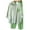 Green, variant on sunsanly 2Pcs/Set Shirt Pants Set Long Sleeve Casual Trendy Elastic Waist Breathable Daily Garment Polyester Stripes Blouse Pants Suit Spring Clothes