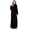 Black, variant on Womens Zip Up Fleece Robe Warm Loose Flannel Plush Zipper Lounger Bathrobe for Ladies, Gray