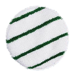 Commercial Low-Profile Carpet Bonnet with Green Scrubber Strips -