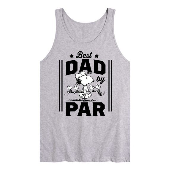 Peanuts - Best Dad By Par - Men's Jersey Tank Top