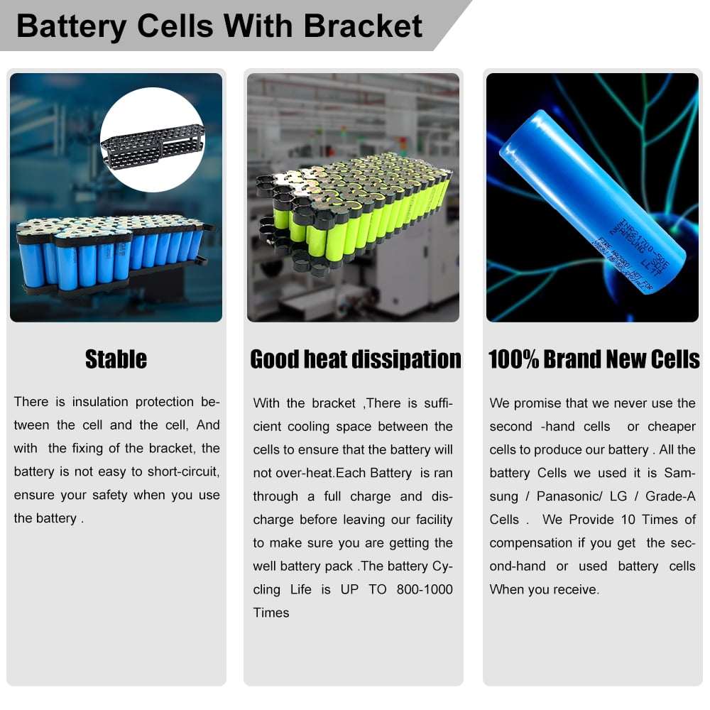 Accolmile 48V 20Ah 26 Electric Bicycle Battery