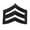 Black, variant on Hero’s Pride Mini SGT Chevron Pin – Gold Finish, Pair, 3/4", Clutch Backs