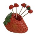 thumbnail image 3 of Ensemble de 6 Fourchettes à Fruits Forme Mignonne Multi Fonction en Acier Inoxydable avec Support Mini Fourchettes Cure-Dents pour Enfants Adultes, 3 of 8