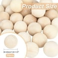 thumbnail image 4 of 30pcs 40mm Wooden Round Ball Unfinished Natural Wood Beads No Hole Wooden Loose Beads Balls Spheres, 4 of 7