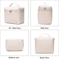 thumbnail image 4 of Cream Insulated Lightweight Waterproof Multiple Pockets Adjustable Shoulder Strap Nylon Cooler Bag, 4 of 6