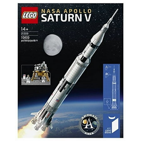 LEGO Ideas Nasa Apollo Saturn V (21309) Popular Creative Building Set (1969 Piece) for Fans of LEGO Sets and Space
