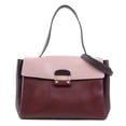 thumbnail image 1 of Pre-Owned Valentino Garavani handbag shoulder bag leather burgundy pink grey gold women's..., 1 of 5