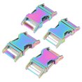 thumbnail image 2 of 4 unids hebilla de liberación lateral 25x47mm aleación de zinc brillante durable amplia aplicación hebilla de metal para mochila collar de perro diycolorful, 2 of 8