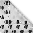 thumbnail image 3 of Ambesonne Owl Print Kitchen Curtains, Repeating Cartoon Style, 55"x30", Charcoal Grey and White, 3 of 3