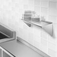 thumbnail image 6 of GRIDMANN 16 Gauge 12" x 36" NSF Stainless Steel Kitchen Wall Mount Shelf w/ Backsplash, 6 of 6
