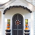 thumbnail image 5 of FENGGHAO Fall Wreath Black Rose Garland With Gothic Artificial Flowers And Berry Accents, Halloween Wreath Hanging Vine Decor For Home Mantle Fireplace Wedding Party Decoration, 5 of 8