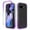 Purple, variant on for Google Pixel 9a Case, Cover for Galaxy S25, Hybrid 2 in 1 Slim Fit Shockproof Heavy Duty Protection Shock Resistant Sturdy Crystal Clear [Not Yellow] Case, Non Front Cover, Black