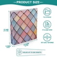 thumbnail image 3 of FORMRS 3 Ring Binder 1.5 inch with Pockets Set of 2 Clip Board 200 Sheets Capacity, Pink Shimmering Pattern, 3 of 8