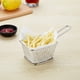 thumbnail image 3 of Cesta de almacenamiento de bocadillos, soporte de acero inoxidable para papas fritas para el hogar, soporte para bocadillos de frutas, solución innovadora, 3 of 12