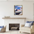thumbnail image 2 of Stupell Industries Rowboats at Dock Painting Transportation Painting Gold Floater Framed Art Print Wall Art, 25 x 31, 2 of 9