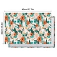 thumbnail image 5 of Pioneer Flower Floral Print Pattern Summer Placemats Table Placemats Set Of 6-Linen Kitchen Washable Placemats Table Mats 12x18 Inch Non-Slip Heat Resistant, 5 of 5