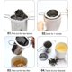 thumbnail image 5 of Filtro de té, filtro de té de acero inoxidable, colador de té, infusor de té, filtro de té con tapa, filtro de orificio fino, plegable, 5 of 5