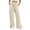 Beige, variant on Women's High Waist Drawstring Casual Wide Leg Pants With Split Hem And Pockets