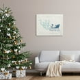 thumbnail image 2 of Seahorse Santa Sled Nautical Christmas Holiday Graphic Art Gallery Wrapped Canvas Print Wall Art, 2 of 7