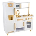 thumbnail image 3 of Cocina de Juguete de Madera para Niños con Refrigerador Cocinita Para Niñas Blanca -Vintage White And Gold Kids House COC10WG, 3 of 8