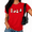 Red, variant on Cozymy Ghost Pumpkin Halloween Graphic Tee Joy Short Sleeve Crewneck Print T Shirt