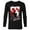 Black, variant on Marvel Daredevil and Kingpin - Long Sleeve T-Shirt for Men - Customized-White