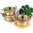thumbnail image 4 of Olla de aluminio para cocinar fideos instantáneos coreanos, olla para ramen, olla de cocción rápida 20 centímetros, 4 of 9
